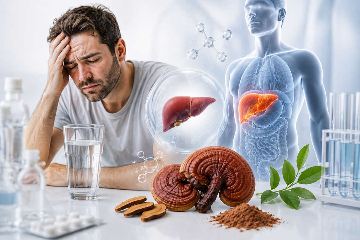 Reiši un aknas: Ganoderma lucidum pret oksidatīvo stresu un alkohola radītu bojājumu atjaunošanos.